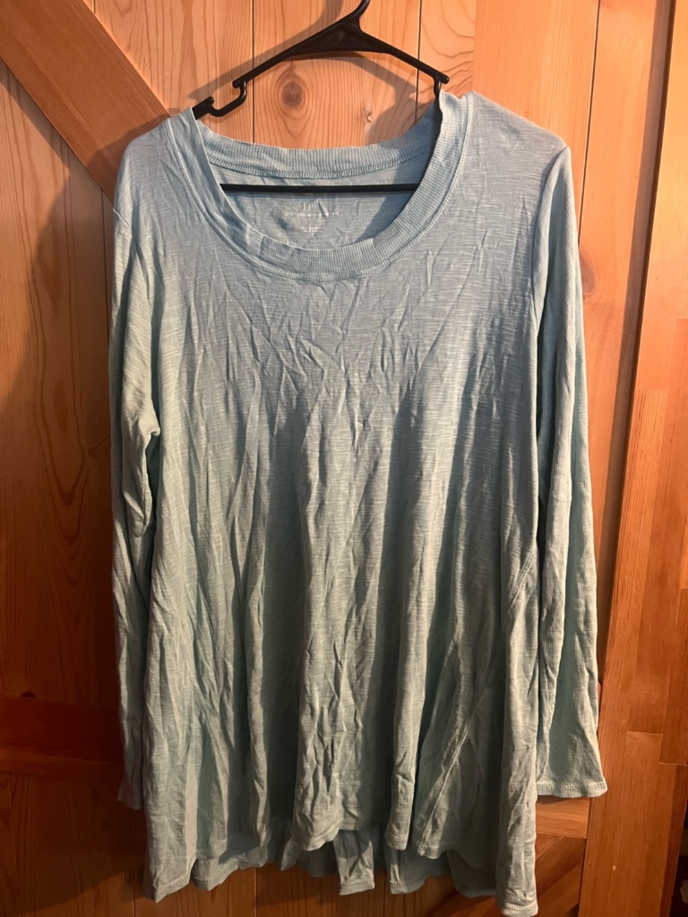 J Jill Light Blue Long Sleeve Tunic Top